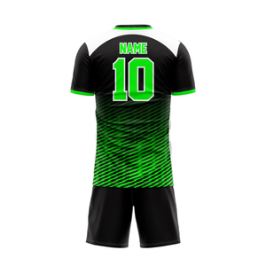 OEM diseño personalizado sin costuras de secado rápido transpirable 100% poliéster cuello en V manga corta uniforme de fútbol sublimado impreso todas las estaciones - Product Image 4