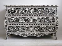 Commode en bois antique de conception française moderne avec incrustation d'os pour chambre à coucher maison hôtel meubles de salon