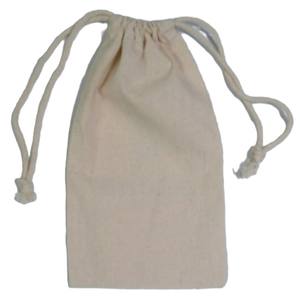 Custom 100% Organic Cotton Recyclable Drawstring Pouch Bag with Silk Screen Printing for Gift & Craft Jewelry <b>Packaging</b> - Product Image 3