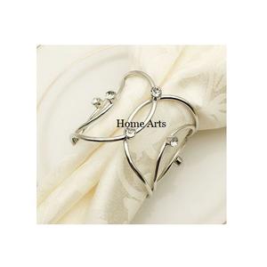 Ensemble de 3 anneaux de serviette en acier inoxydable de qualité supérieure, forme ronde, pour restaurant et usage domestique - Product Image 3