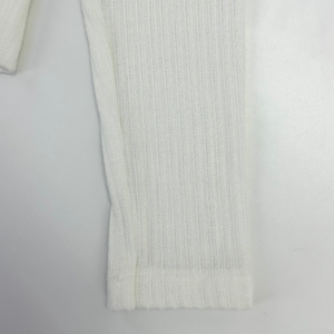 OEM ODM Long Sleeve Cotton Women <b>Cardigan</b> <b>White</b> Fabric Wholesale from Thailand Factory Solid Casual Clothing - Product Image 3