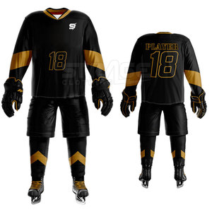 Uniforme de Hockey sobre Hielo, Precio de Fábrica, Servicio OEM, 100% Poliéster, Tacto Suave, Ligero, Ecológico, Unisex, al por Mayor - Product Image 2