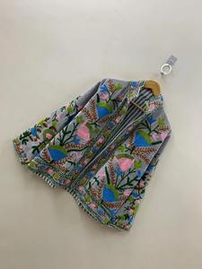 Suzani โบฮีเมียนปักลาย suzani เสื้อแจ็คเก็ตกำมะหยี่แบบโบฮีเมียนปักลายดอกไม้ suzani BOMBER แจ็คเก็ตผู้หญิง - Product Image 3