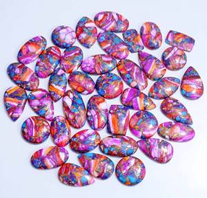 AAA + alta calidad Natural Rosa espinoso ostra turquesa piedra preciosa suelta cabujón mezcla suelta forma piedra preciosa para la fabricación de joyas - Product Image 4