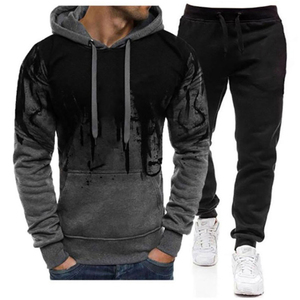 Survêtements Hoodies & Sweatshirts Pantalon de survêtement unisexe 400gsm Fleece Custom Sport Wear Trendy Oversized 2pcs Outfits Men's - Product Image 2