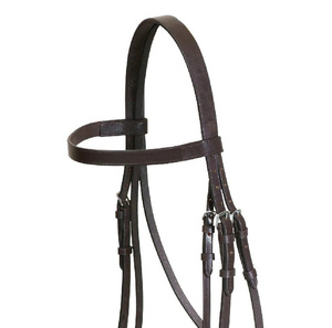 บังเหียนหนังสีดำรอยัลฮอยส์แบบเต็มตัวทำจากหนังวัวม้าสวมใส่สบายทนทานหนังเทียม - Product Image 2