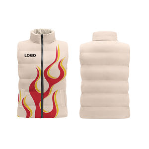 Gilet d'hiver épais pour homme de haute qualité, à capuche amovible, fermeture éclair, style sport, tricot sans manches, gilet matelassé - Product Image 2