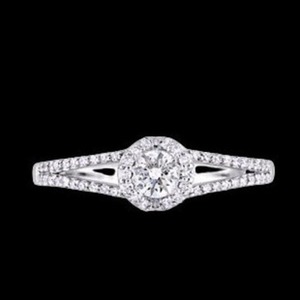 1 Ct piedra principal moissanita blanca anillo de compromiso de diamante hermoso anillo de plata esterlina VVS claridad para hombres y mujeres anillo de bodas - Product Image 3