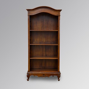 Vitrine étanche écologique en bois d'acajou classique Détails sculptés | Meubles de maison vintage français élégants pour la vie - Product Image 1