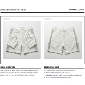 Pantalones Cortos Cargo de Algodón Sólido para Hombre, Personalizados con Pedrería, Ecológicos, de Secado Rápido, Estilo Urbano, Corte Cuadrado, para Gimnasio y Uso Casual, Fabricante - Product Image 6