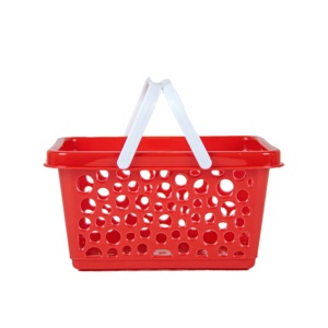 <b>Large</b> Capacity PP Plastic Shopping <b>Basket</b> with Handle Durable Multi-Purpose <b>Storage</b> Solution for Home Garden Supermarket Use - Product Image 2