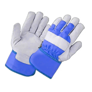Gants de travail en cuir robustes Anti Impact Rigger Industry Construction Safety Work Gants en cuir de trempage tricotés antidérapants - Product Image 6