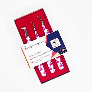 Pinzas para pestañas de muñeca bonita, pinzas para pestañas de volumen de acero inoxidable japonesas más vendidas, pinzas para extensión de pestañas de alta calidad - Product Image 4