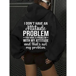 Kinitwear เสื้อสเวตเตอร์สวมหัวสำหรับผู้หญิง, เสื้อฮู้ดมาตรฐานสีเดียวสำหรับใส่สบายในฤดูหนาว/ฤดูใบไม้ร่วง - Product Image 1