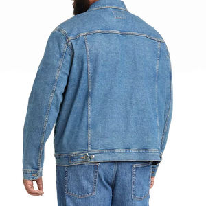 Veste en jean de style de rue pour hommes de qualité supérieure à vendre/veste en jean à col rabattu à manches longues pour hommes - Product Image 2