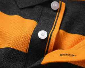 เสื้อโปโลผู้ชายผ้าฝ้ายทรงคลาสสิก สไตล์ลำลอง สตรีทแวร์ แขนสั้น ปักลายตามสั่ง แฟชั่นท็อป - Product Image 3