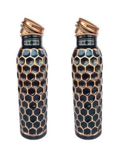 Huge Demand Sale Diamond copper <b>bottle</b>, Elevate your hydration with the elegance of copper, Luxury Copper Flask - Product Image 1