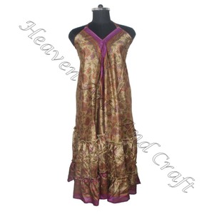 SD012 indien pakistanais coton Saree/Shari/Shari Hippy Boho Style moderne nouvelle robe en soie Vintage avec Style indien moderne - Product Image 3
