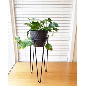 Soporte de Flores de Hierro de Diseño Moderno, Acabado Negro Galvanizado, Maceta Personalizada, Soporte de Flores Artificiales para Decoración de Bodas - Product Image 5