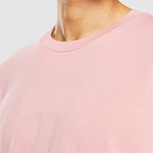 T-shirt uni 250 g/m² en coton pur pour hommes street wear oversize avec logo personnalisé pour hommes grande taille - Product Image 2