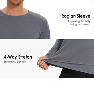 <b>Custom</b> Best Quality Plain Mma Rash Guard for Men Long Sleeve Quick Dry Regular Fit <b>Compression</b> Men Rash Guards - Product Image 4