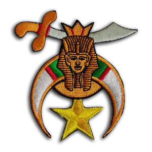 Patch de Shriner maçonnique découpé coloré pour francs-maçons Symbole de Shriners classique pour francs-maçons Badges maçonniques OEM entretenu - Product Image 5