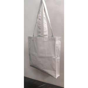 Bolsa de Mano de Lona de Algodón Natural Premium, Bolsa de Compras Reutilizable con Asas Resistentes para Uso Diario - Product Image 5