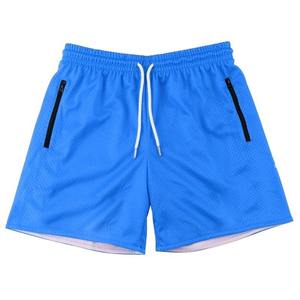 Short de sport d'été en maille décontracté pour hommes, coupe ample, coton, impression graphique par sublimation, short de planche solide avec cordon de serrage - Product Image 1