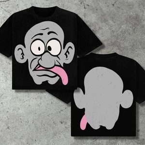 Streetwear fabricant personnalisé T-shirt 300 Gsm T-shirt 100% coton imprimé Dtg Épaule lourde Surdimensionné Boxy t-shirts - Product Image 3