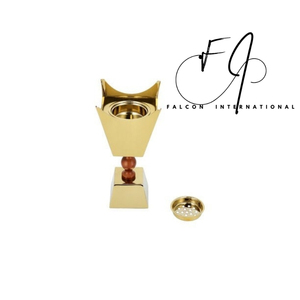 Quemador de incienso Bakhoor de Metal dorado de primera calidad, para el hogar Decoración de mesa, soporte de incienso, difusor de aromaterapia para el hogar y la Oficina - Product Image 3