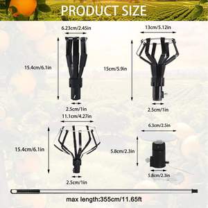 Dapat disesuaikan teleskopik pegangan panjang pemanen Apel pemetik buah tiang keranjang alat - Product Image 4