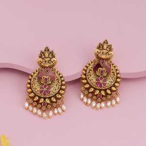 Boucles d'oreilles chandelier vintage charmantes 189157 - Product Image 2