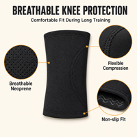 Genouillère en néoprène respirant, soutien flexible pour le sport, protection du genou pour la course à pied, l'entraînement et le fitness