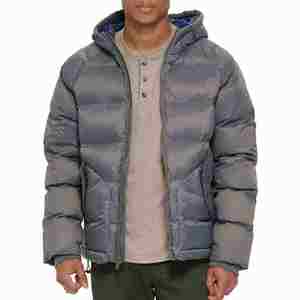 Veste matelassée imperméable sur mesure pour homme, grande taille, couleur personnalisée, chaude, isolée, à capuche, manteau d'été, rembourrage léger, vêtement d'extérieur doux - Product Image 5