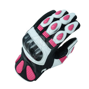 Guantes de moto de cuero de diseño personalizado de nuevo estilo, guantes de moto de protección de manos de dedo completo de cuero suave - Product Image 6