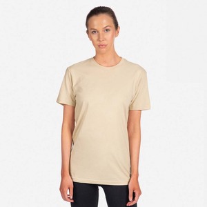 Camiseta CVC Ajustada de Primera Calidad, para Hombre y Mujer, Mezcla de Tres Materiales, Color Sólido, Marca Privada, Alta Calidad, OEM/ODM, Unisex - Product Image 3