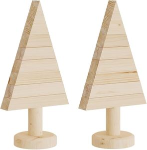 Support d'arbre en bois fait à la main de belle conception caisse en bois décor d'arbre de Noël pour la décoration de table article du nouvel an - Product Image 6