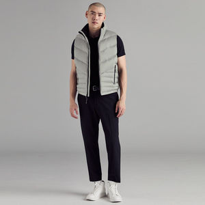 Chaleco acolchado transpirable cálido burbuja sin mangas chaqueta de invierno ropa deportiva al aire libre ligero cómodo uso diario - Product Image 1