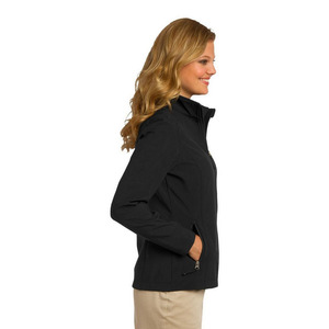 Chaqueta Softshell Impermeable y Transpirable para Mujer con Impresión de Logotipo Personalizado, Servicio OEM, Estilo Casual, Cierre de Cremallera - Product Image 5
