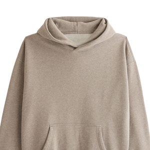 เสื้อมีฮู้ดสีทึบมาใหม่เสื้อมีฮู้ดผ้าคอตตอนแบบสวมหัวมีฮู้ดลำลองนุ่มสำหรับผู้ชาย - Product Image 5