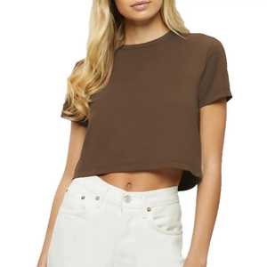 2025 Top corto informal para gimnasio y Fitness para mujer, camiseta de Yoga de manga corta de alta calidad, Top corto de calle - Product Image 3