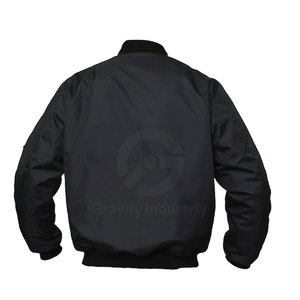 Vestes bomber pour hommes de qualité supérieure, col montant, logo sur le devant, manches longues, écologiques, respirantes, best-seller pour adultes - Product Image 3