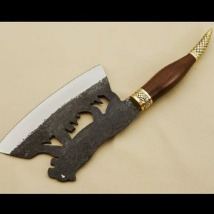 Couteau de chef ambidextre Arwin Enterprises AF-128 de 7 pouces en acier Damas de style japonais hautement professionnel, entièrement rose, vente en gros - Product Image 4