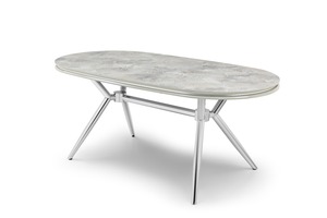 Ensemble de table de luxe moderne en acier inoxydable pour la maison et la villa avec confort et style comprenant une chaise de salle à manger - Product Image 4