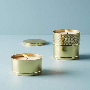 Elegantes recipientes de metal de aleación diseñados para la fabricación artesanal de velas, que ofrecen una llama suave y estable, y una iluminación relajante. - Product Image 6