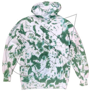 Personnalisé de haute qualité 100% coton polaire écologique mode rue pull à capuche hommes cravate-teint à capuche col fermeture éclair hiver - Product Image 4