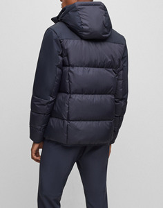 Vestes matelassées de haute qualité à capuche pour hommes, doudoune oversize en nylon coupe-vent, vestes d'hiver chaudes en duvet de canard - Product Image 5
