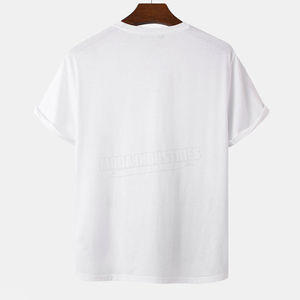 Camisetas de Jersey Transpirables para Hombre, Tallas Grandes, Venta al Por Mayor, Logotipo Personalizado, 100% Algodón Ecológico, Cuello Redondo - Product Image 2