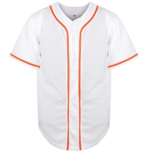 Nouveau 2024 été hommes Baseball chemise à manches courtes Hip Hop lâche Baseball maillots pour hommes uniforme blanc noir - Product Image 6