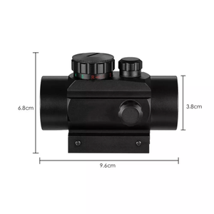 กล้องเล็งแบบ Tactical 1x40 พร้อมจุดเล็งสีแดงและสีเขียว  แบบ Reflex  พร้อมขายึดขนาด 20 มม. และ 11 มม.  วัสดุอะลูมิเนียมอัลลอยด์คุณภาพสูง น้ำหนักเบา - Product Image 4